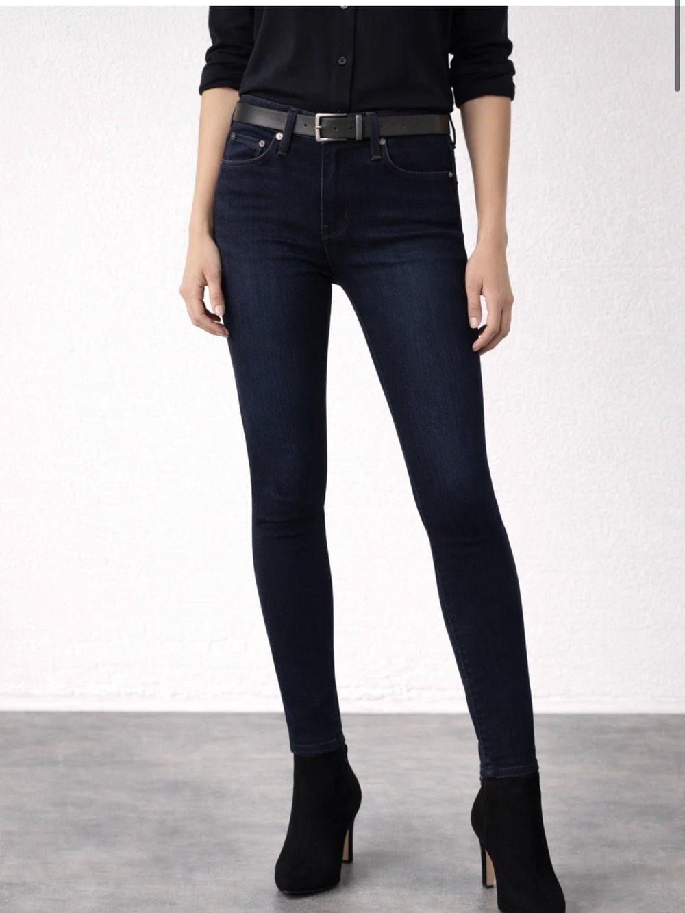 Fidelity Denim Dark Blue Skinny Jeans Size 27
